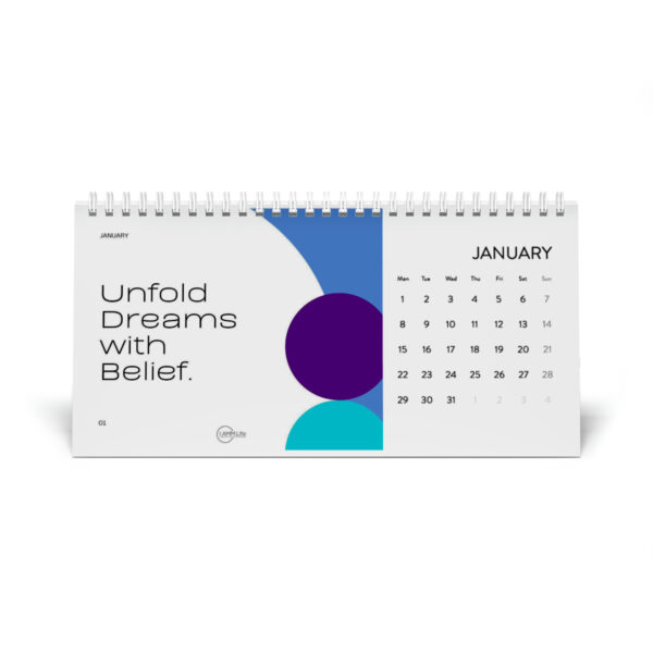 2024 Manifest Your Dreams Desk Calendar Grid - Image 2