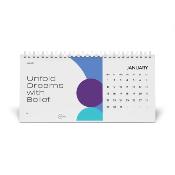 2024 Manifest Your Dreams Desk Calendar Grid - Image 9