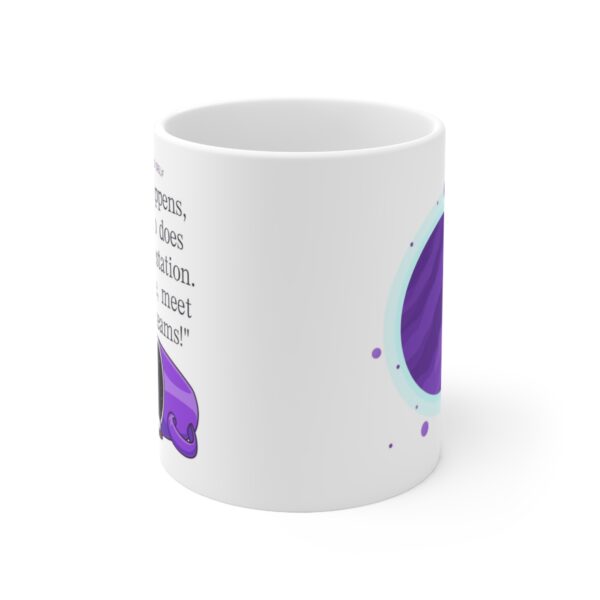 Ceramic Mug 11oz "Sip happens, but so does manifestation. Coffee, meet my dreams!" Coffee Cup - Image 2