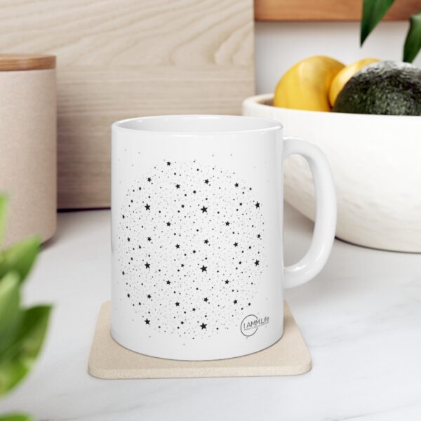 Manifestation Statement Cup "Fueling my day with positivity: I am manifesting a life I love." Ceramic Mug 11oz - Image 8