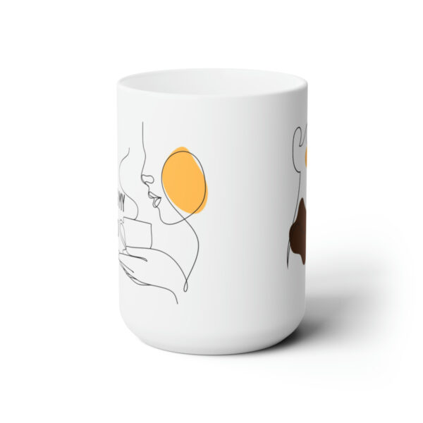 Ceramic Mug 15oz "Sip by sip, I am manifesting my dreams into reality." Coffee Cup - Image 2