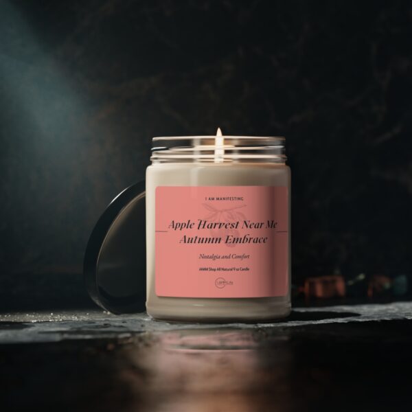 I Am Manifesting Scented Soy Candle 9oz Scents: Apple Harvest, Cinnamon Vanilla, Clean Cotton, Sea Salt and Orchid, White Sage and Lavender - Image 5