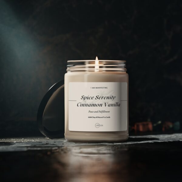 I Am Manifesting Scented Soy Candle 9oz Scents: Apple Harvest, Cinnamon Vanilla, Clean Cotton, Sea Salt and Orchid, White Sage and Lavender - Image 10