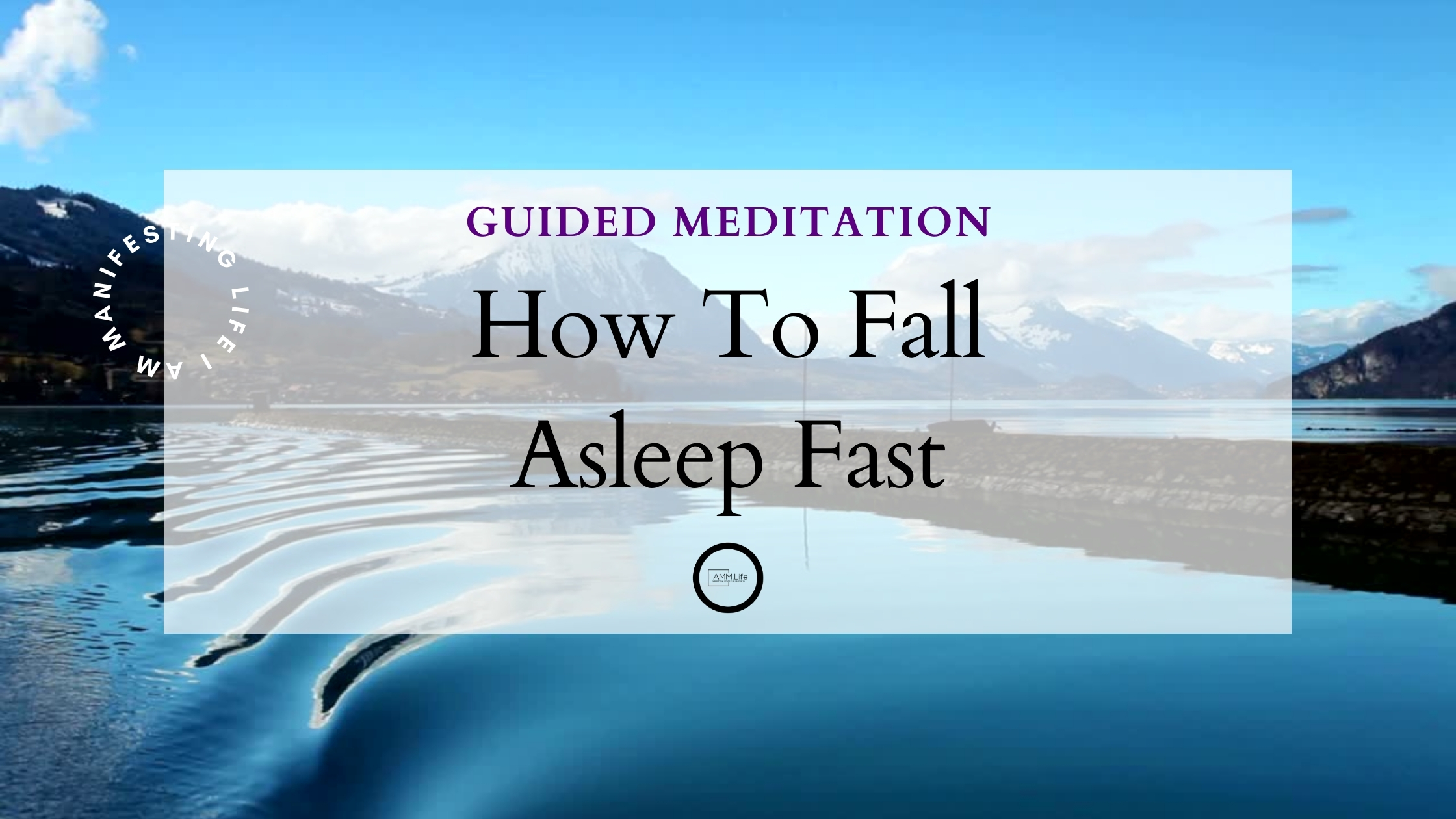 How to fall asleep fast guided meditation